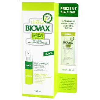 Biovax Quick, Odżywka dwufazowa do włosów przetłuszczających się, 150 ml