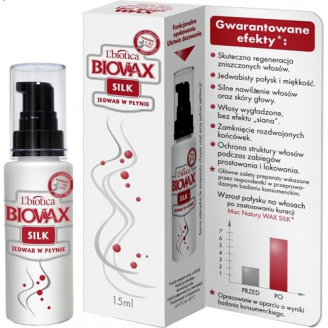 Biovax, Jedwab Silk w płynie, 15 ml