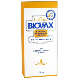 Biovax, Szampon do włosów blond, 200 ml
