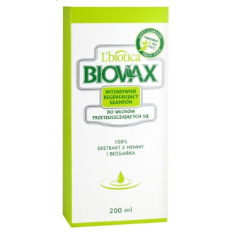 Biovax, Szampon do włosów przetłuszczających się, 200 ml