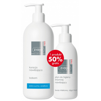 ZIAJA MED SKÓRA SUCHA, WRAŻLIWA ZESTAW - BALSAM + PŁYN DO HIGIENY INTYMNEJ 200 ML