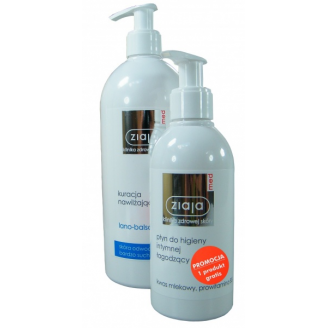 ZIAJA MED SKÓRA SUCHA ZESTAW LANO - BALSAM + PŁYN DO HIGIENY INTYMNEJ 200 ML