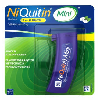 NIQUITIN MINI 1,5 MG 20 TABLETEK DO SSANIA