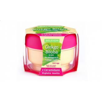 Bielenda Ginko Biloba, Krem do pielęgnacji całego ciała z ceramidami anti-age, 180 ml