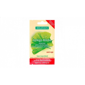 BIELENDA GINKO BILOBA - MASECZKA SILNIE ODMŁADZAJĄCA PRZECIW GŁĘBOKIM ZMARSZCZKOM  Z  RETINOLEM ANTI-AGE 2 x 5 ml