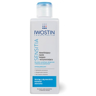 Iwostin Sensitia, Tonik nawilżający, Kojąco - oczyszczający, 240 ml