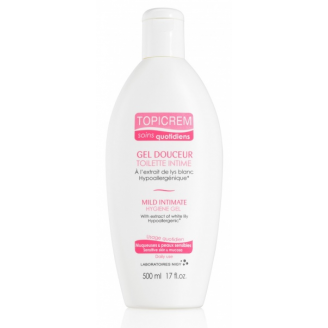 TOPICREM GEL DOUCEUR TOILETTE INTIME DELIKATNY ŻEL DO HIGIENY INTYMNEJ 500 ML