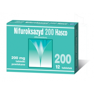 NIFUROKSAZYD 200 MG 12 TABLETEK (HASCO)