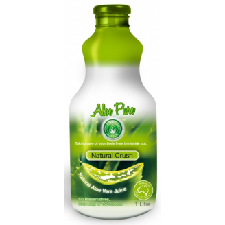 ALOES -  ALOE PURE - NATURALNY SOK  Z MIĄŻSZEM 1 LITR