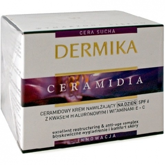 Dermika Ceramidia Ceramidowy krem nawilżający na dzień spf 6