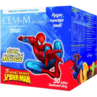 Walmark Cem-M, Żelki spiderman dla dzieci, 50 żelków