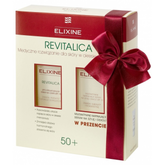 ELIXINE REVITALICA KREM NA DZIEŃ 50 ML+ MULTIAKTYWNE SERUM NA SZYJĘ I DEKOLT 40 ML W PREZENCIE