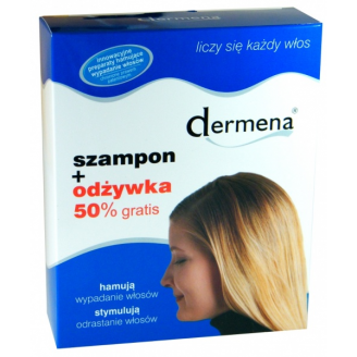 DERMENA ZESTAW SZAMPON 200 ML  + ODŻYWKA 200 ML  50% TANIEJ
