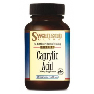 SWANSON KWAS KAPRYLOWY CAPRYLIC ACID 60 KAPSUŁEK