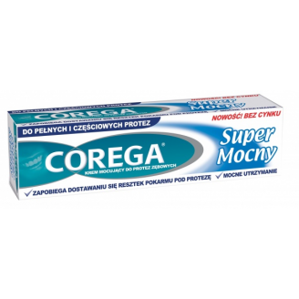 Corega, Super mocny krem mocujący do protez zębowych, 40 g