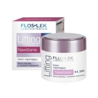 Floslek, Błyskawiczny lifting, Krem napinający, Nawilżanie 24h, 50 ml