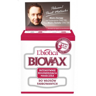 Biovax, Maseczka do włosów farbowanych, 250 g