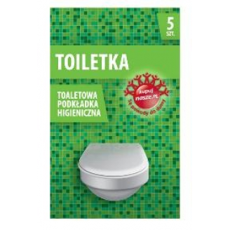 Toiletka, Toaletowa podkładka higieniczna, 5 sztuk