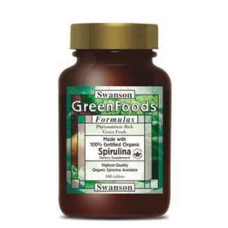 SWANSON SPIRULINA ORGANICZNA 180 TABLETEK