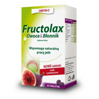 FRUCTOLAX OWOCE & BŁONNIK 30  TABLETEK/dostawa w sierpniu 2013