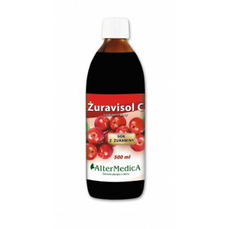 ALTER MEDICA ŻURAVISOL C  SOK Z ŻURAWINY 500 ML