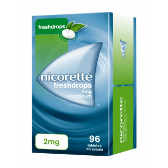 NICORETTE FRESHDROPS 2 MG  TABLETKI DO SSANIA 96 SZTUK