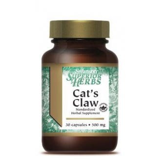 SWANSON CAT'S CLAW 500 MG, KOCI PAZUR, 30 KAPSUŁEK