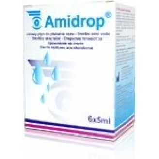 AMIDROP, PŁYN DO PRZEMYWANIA OCZU, 6 x 5 ML