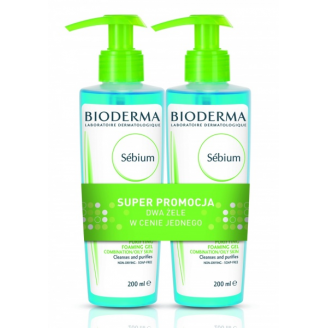 BIODERMA SEBIUM MOUSSANT 200 ML + 200 ML GRATIS!