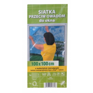 MOSKITIERA  PRZECIW OWADOM DO OKNA 100 CM X 100 CM  1 SZTUKA