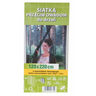 MOSKITIERA  PRZECIW OWADOM DO DRZWI 120 CM X 220 CM  1 SZTUKA