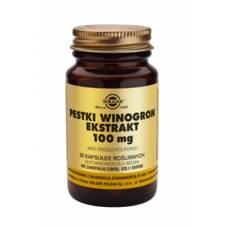 SOLGAR PESTKI WINOGRON 100 MG 30  KAPSUŁEK