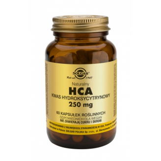 SOLGAR HCA KWAS HYDROKSYCYTRYNOWY 60 KAPSUŁEK
