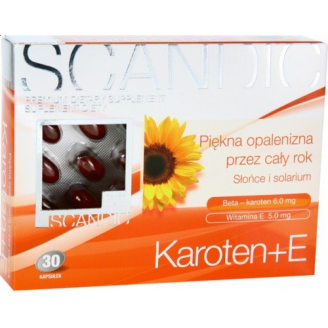 SCANDIC KAROTEN + E 30 KAPSUŁEK