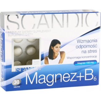 SCANDIC MAGNEZ + B6 30 TABLETEK