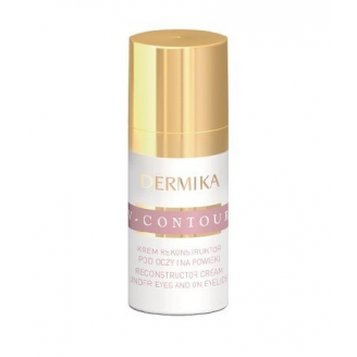 Dermika V-Contour, Krem rekonstruktor pod oczy i na powieki, 15 ml