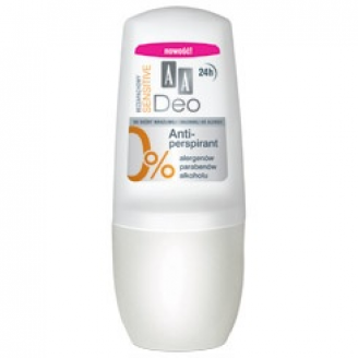 AA Deo Roll-On Sensitive, Bezzapachowy antyperspirant, 50 ml