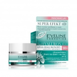 Eveline Biohyaluron 4D, Krem na dzień i na noc 30+, 50 ml