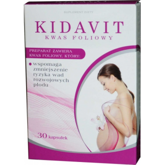 KIDAVIT KWAS FOLIOWY 30 KAPSUŁEK