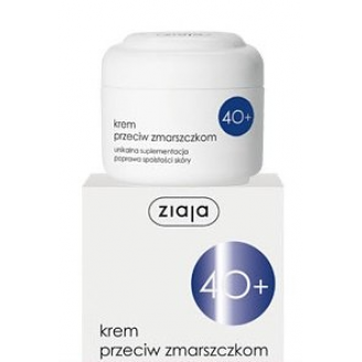 ZIAJA 40 + KREM  PÓŁTŁUSTY PRZECIWZMARSZCZKOWY 50 ML