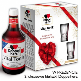 Doppelherz Vital, Tonik 750 ml, Z kieliszkami W PREZENCIE