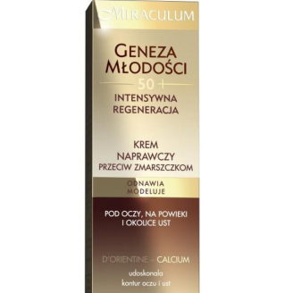 Miraculum Geneza Młodości 50+ Krem naprawczy przeciw zmarszczkom pod oczy