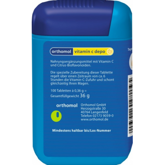 ORTHOMOL WITAMINA C DEPO 100 TABLETEK