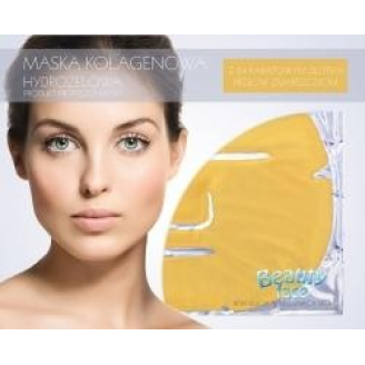 BEAUTY FACE PRZECIWZMARSZCZKOWA SZOKOWA KOLAGENOWA MASKA ZE ZŁOTEM I KWASEM HIALURONOWYM