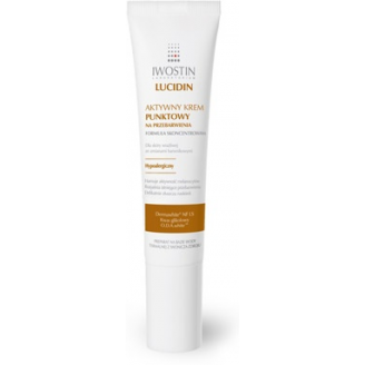 Iwostin Lucidin, Krem aktywny punktowy na przebarwienia, 15 ml