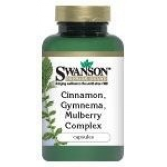 Swanson Cynamon, Gymnema, Morwa, 120 kapsułek
