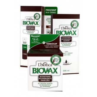 BIOVAX WŁOSY SŁABE ZESTAW 3 SZTUKI