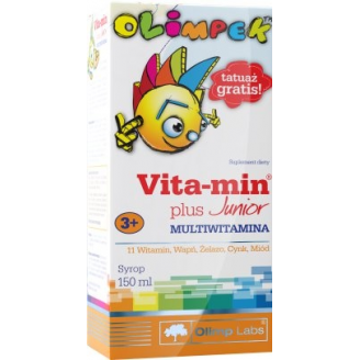 OLIMP OLIMPEK VITA-MIN PLUS JUNIOR MULTIWITAMINA 150 ML DATA WAŻNOŚCI 19.10.2013