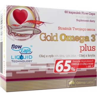 Olimp Gold Omega 3 Plus, 60 kapsułek
